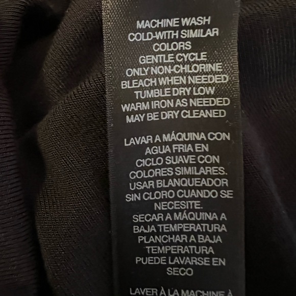 {WHBM} Black Bell Sleeve Knit Shift Dress Size M - Picture 8 of 9